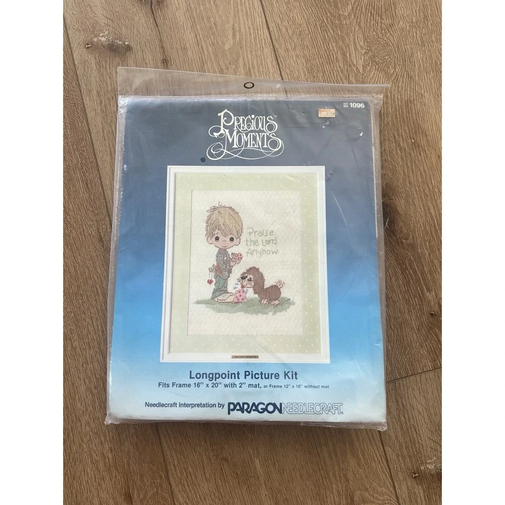 Precious Moments Longpoint Picture Needlecraft Kit Boy & Dog 16